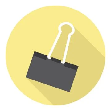 Office Paper Clip Stock Illustration