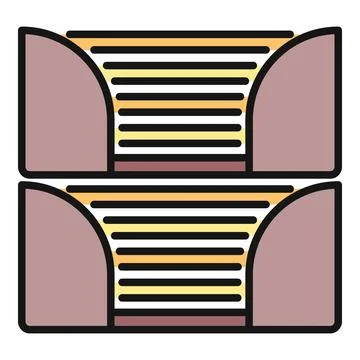Office paper documents organizing archive files stack 스톡 일러스트