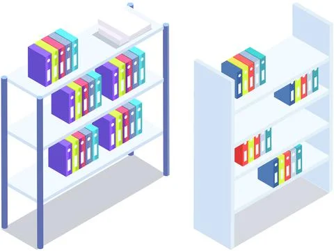 Office paperwork, document and file folders. Filing cabinet illustration, file 库存插图