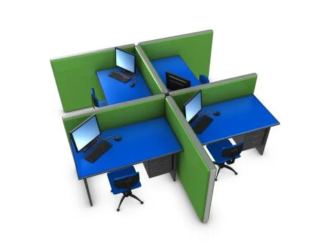 Office partition Stock Illustration