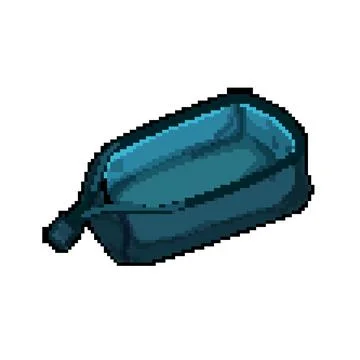 Office pencil case pixel art vector illustration Stock Illustration