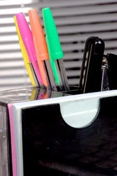 Office pens Stock Photos