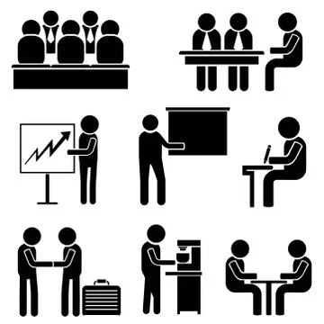 Office people Illustrazione stock