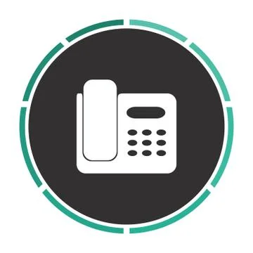 Office Phone computer symbol Ilustración de archivo