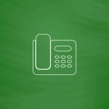 Office Phone computer symbol Stock Illustration