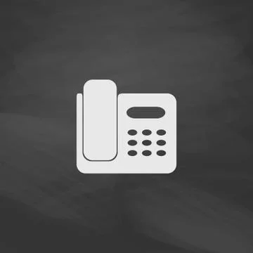 Office Phone computer symbol Ilustración de archivo