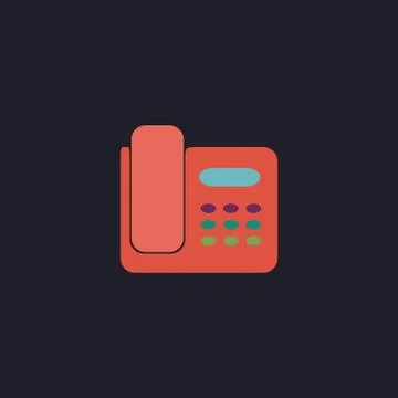 Office Phone computer symbol 스톡 일러스트