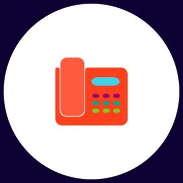 Office Phone computer symbol Ilustración de archivo