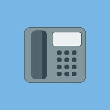 Office phone icon. Stock Illustration