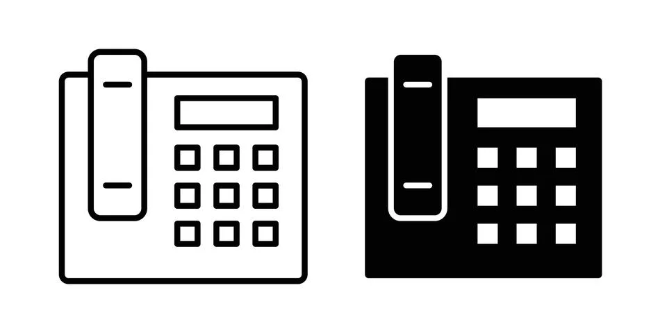 Office phone icon vector editable eps10 Stock Illustration