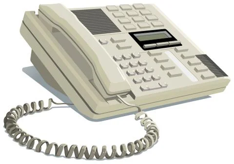 Office phone Stock Illustration