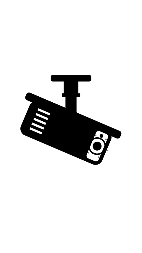 Office Physical Security Minimalist Icon Sequence Loop 스톡 동영상 334365201