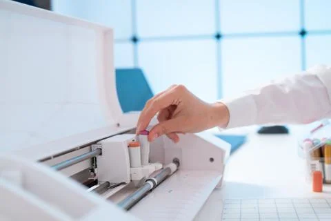 Office plotter in a design laboratory Fotos de archivo