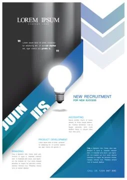 Office Poster Stock Illustration
