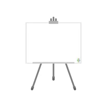 Office presentation board isolated. vector illustration Stockillustratie