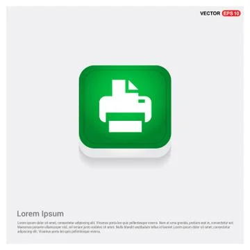 Office printer icon Stock Illustration