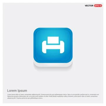 Office printer icon Stock Illustration