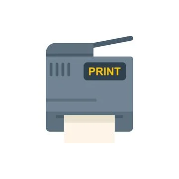 Office printer printing a document icon Stockillustratie