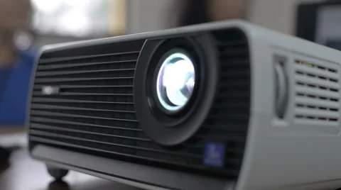 Office Projector at a meeting Stock Footage 43201081
