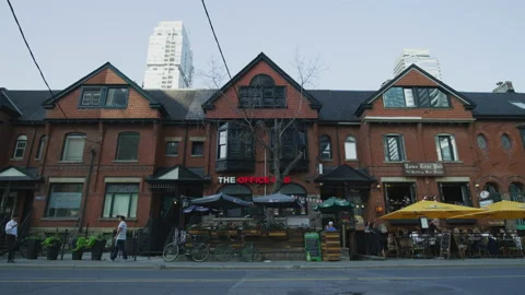 The Office Pub in Toronto Video stock 217641954
