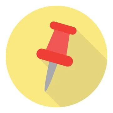 Office Push Pin Stock Illustration