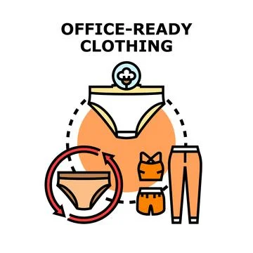 Office ready clothing concept vector illustration Stock Illustration