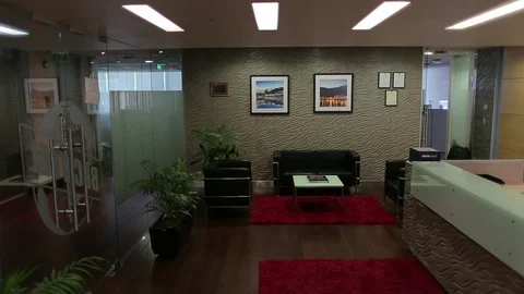 Office reception desk Stock Footage 77049345