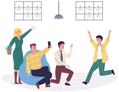 Office rest. The organizations commitment to employee rest and relaxation イラスト素材