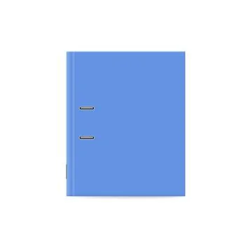 Office ring binder view from above, realistic vector illustration isolated. Stock Illustration