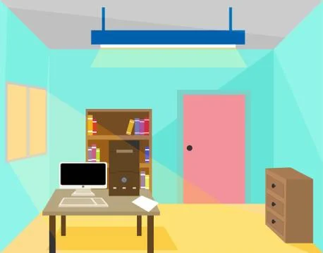 Office room Stock Illustration