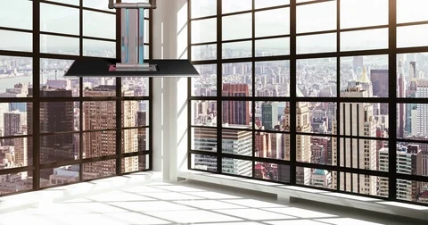 Office room virtual studio Stock-Footage 80440165