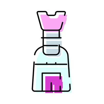 Office rubber stamp applying ink to paper Stock Illustration
