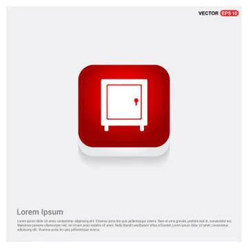 Office Safe Icon Illustrazione stock