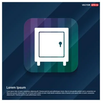 Office Safe Icon Illustrazione stock