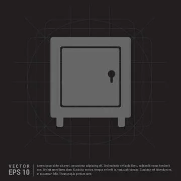 Office Safe Icon Illustrazione stock