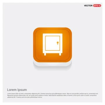 Office Safe Icon Illustrazione stock