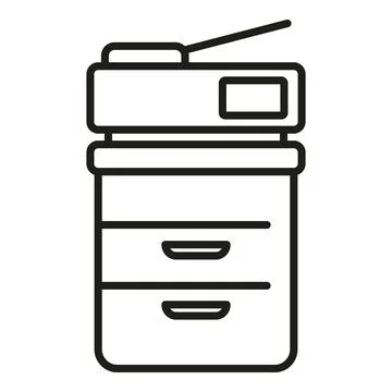 Office scanner icon outline vector. Digital print 스톡 일러스트