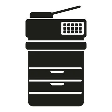 Office scanner icon simple vector. Digital print 스톡 일러스트