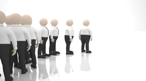 Office scenes (turn, crowd of clerks) Stock Footage 24832779