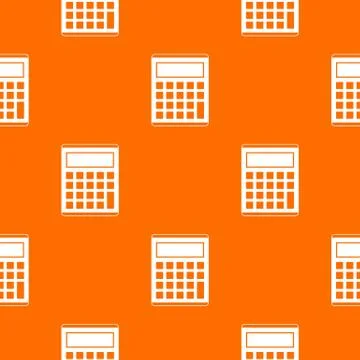 Office, school electronic calculator pattern seamless Illustrazione stock
