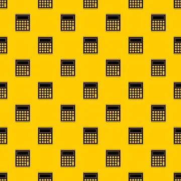 Office, school electronic calculator pattern Illustrazione stock