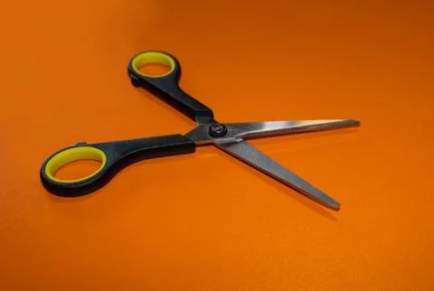 Office scissors open Stock Photos