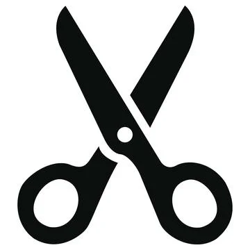 Office scissors vector glyph icon Stock Illustration