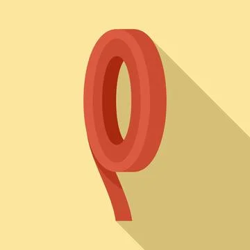 Office scotch icon, flat style Illustrazione stock