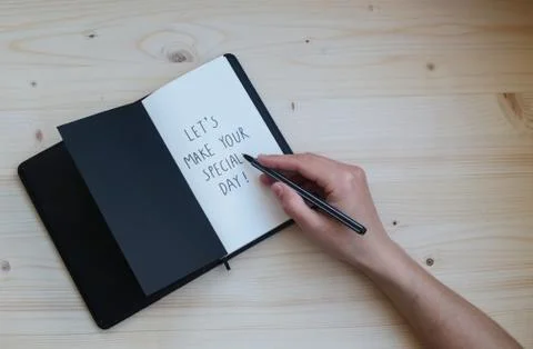 Office set studying work creativity subjects inscription Stock Photos