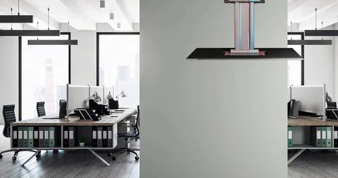 Office Setting Virtual Background Stock-Footage 119327291