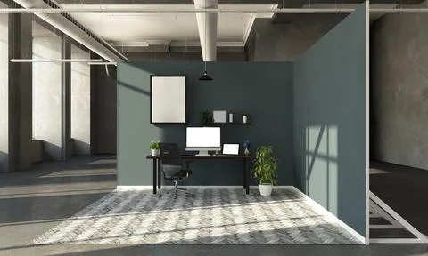 Office showroom Stock Illustration