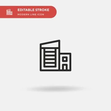 Office Simple vector icon. Illustration symbol design template for web mobile Stock Illustration