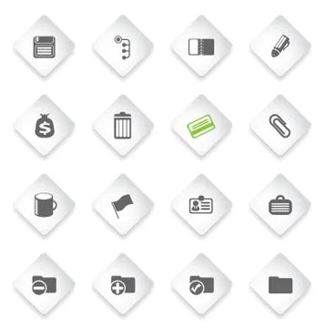 Office simple vector icons Stock Illustration