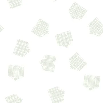 Office skyscraper building glyph seamless pattern Ilustración de archivo